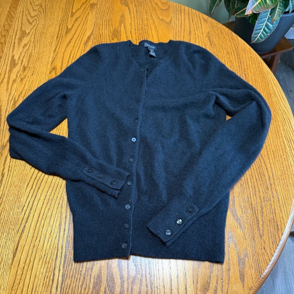 Only Mine 100% 2-ply Cashmere Button Down Sweater Cardigan Size Medium
